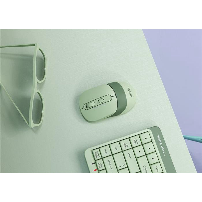 A4Tech Fstyler FB10C Rechargeable Bluetooth & 2.4ghz Wireless Mouse Matcha Green