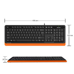 A4Tech Fstyler Fk10 Keyboard USB Orange