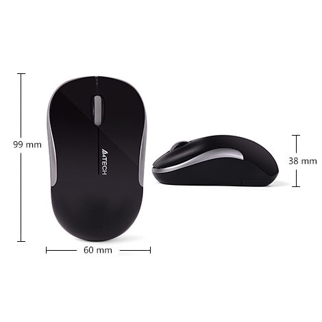 A4Tech G3-300n V-Track Padless Wireless Mouse Black