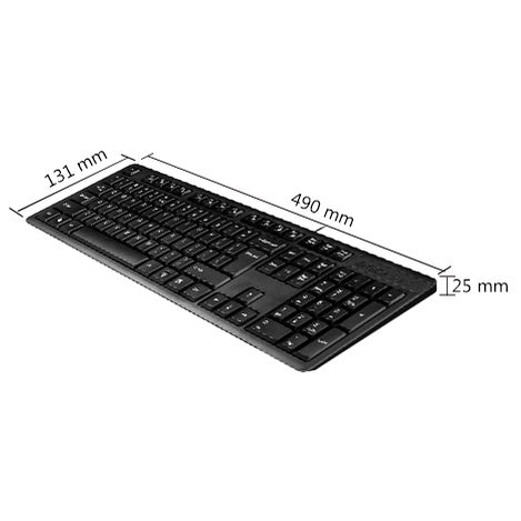 A4Tech Kk-3 Wired Keyboard Black USB