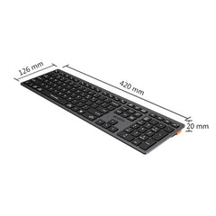 A4Tech Fstyler FBX50C Bluetooth & 2.4G Scissor Switch Keyboard Black