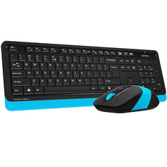 A4Tech Fstyler Fg1010 Wireless Keyboard Mouse Combo USB Blue