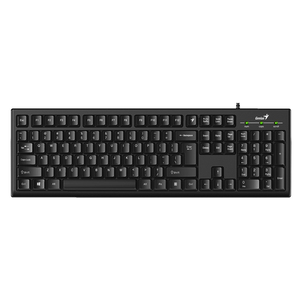 Genius Kb-100 Wired Smart Keyboard Black