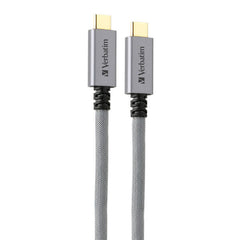Verbatim Type-C to Type-C Sync Charge Video Cable 100W PD 4K/60Hz QC 3.0 Pure Copper 100cm 65684