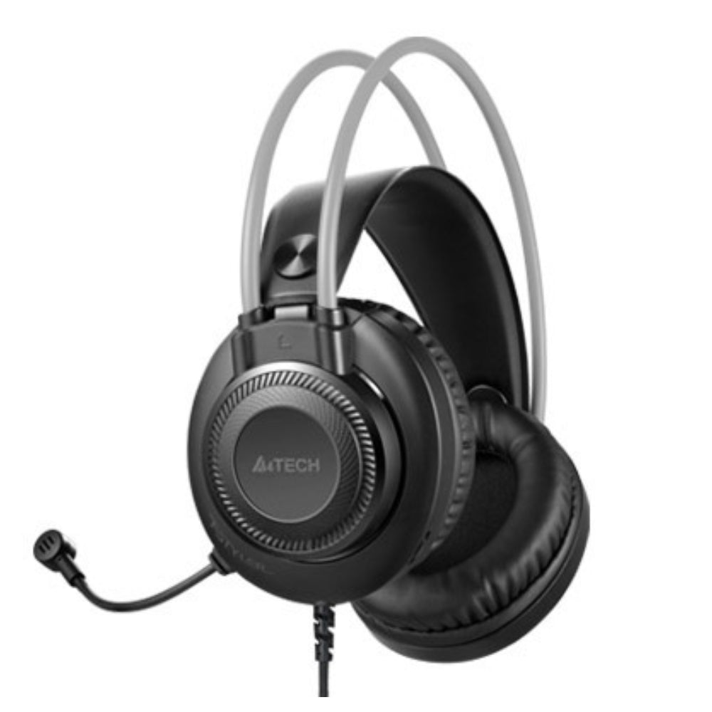 A4Tech Fstyler FH200U Conference Over-Ear Headphone with Noise Cancelling Mic USB Headset Grey