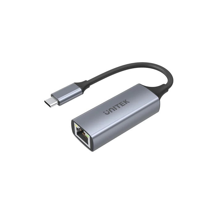 UNITEK USB-C Male To Gigabit Ethernet Adapter Grey U1312a