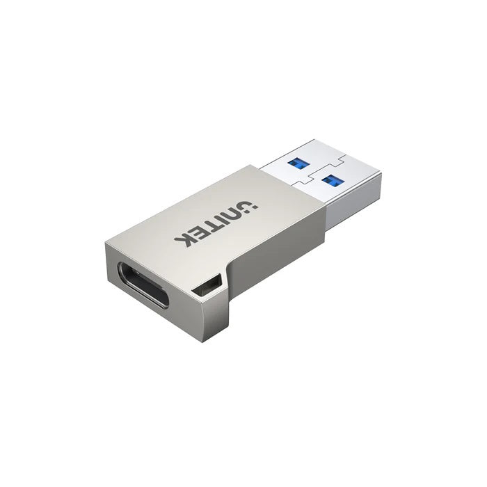 UNITEK USB-A Male To USB-C Female Adapter Silver A1034ni