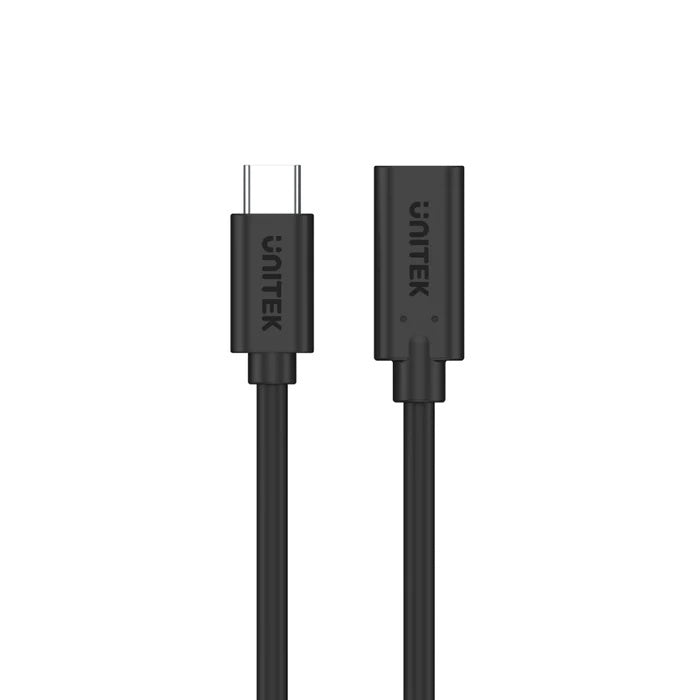 UNITEK Type-C USB-C Male To Female Extension Cable 4k 60hz With Pd Black 1.5m C14086bk-1.5m
