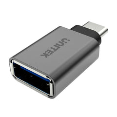 UNITEK USB-C Male To USB-A Female Aluminum Adapter Grey Y-A025cgy