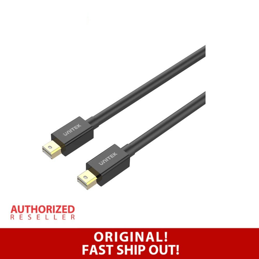 UNITEK Mini Display Port Male To Male 1.2 4k 60hz Cable Black 2m Y-C613bk