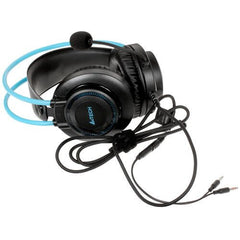 A4Tech FH200i Conference Over-Ear Headphone with Noise Cancelling Mic & Dual Jack Adapter Grey