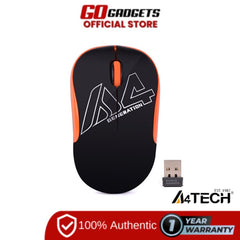 A4Tech G3-300n-2 V-Track Pad Less Wireless Mouse Black Orange