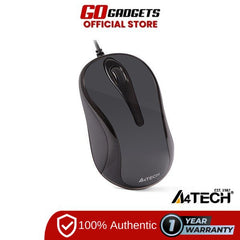 A4Tech N-350-1 V Track USB Wired Mouse Glossy Grey