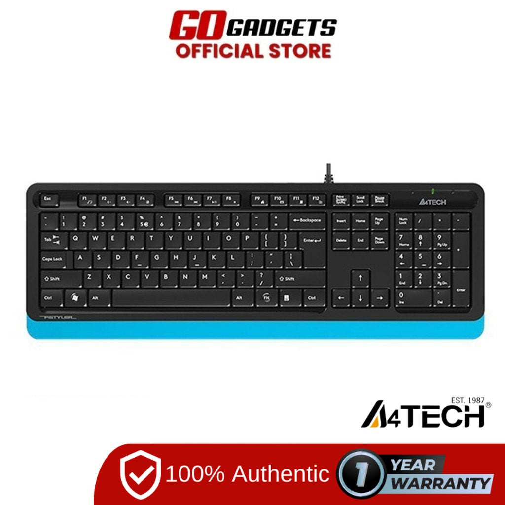 A4Tech Fstyler Fk10 Keyboard USB Blue
