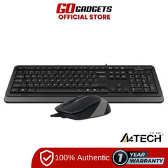 A4Tech Fstyler F1010 Keyboard Mouse Combo USB Grey