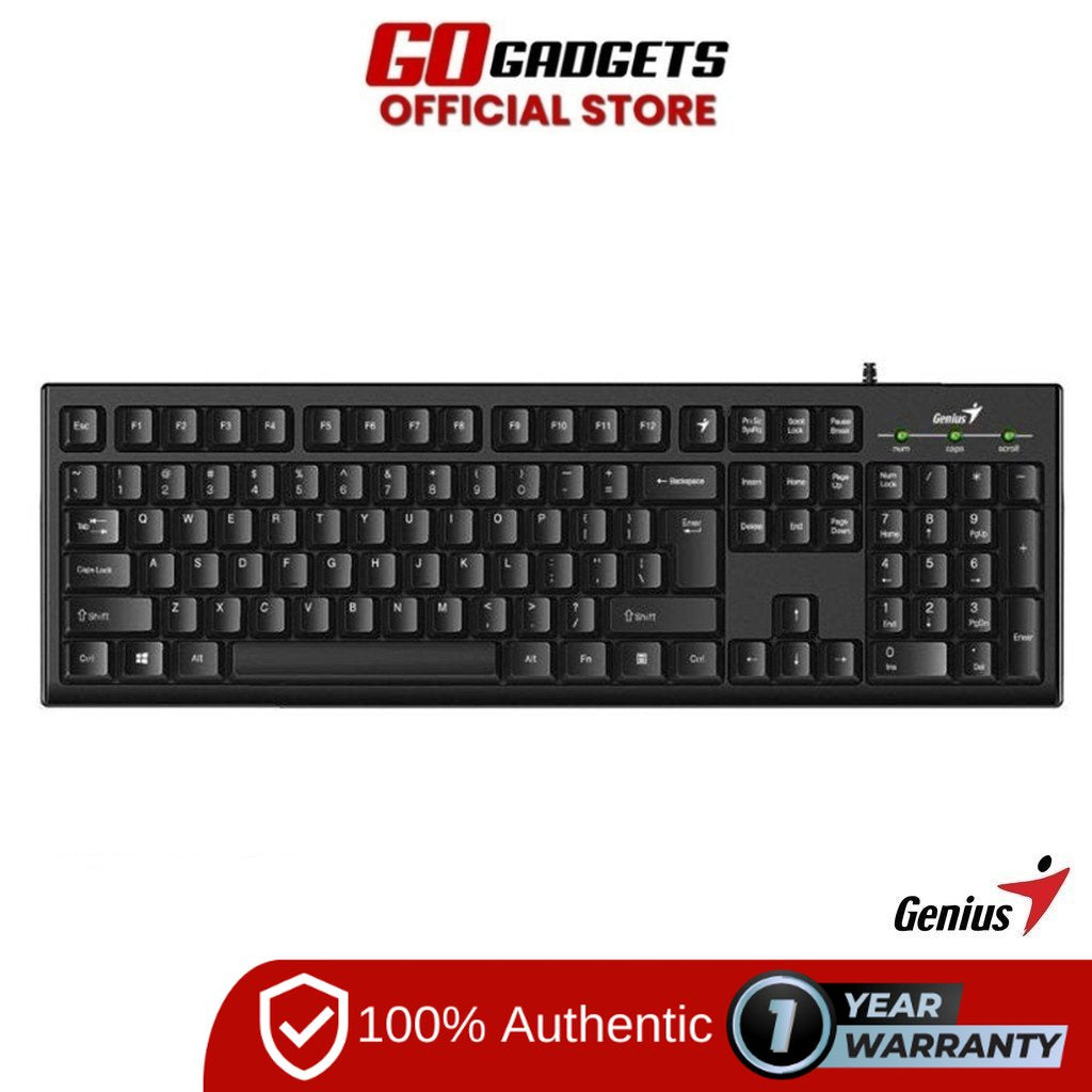 Genius Kb-100 Wired Smart Keyboard Black