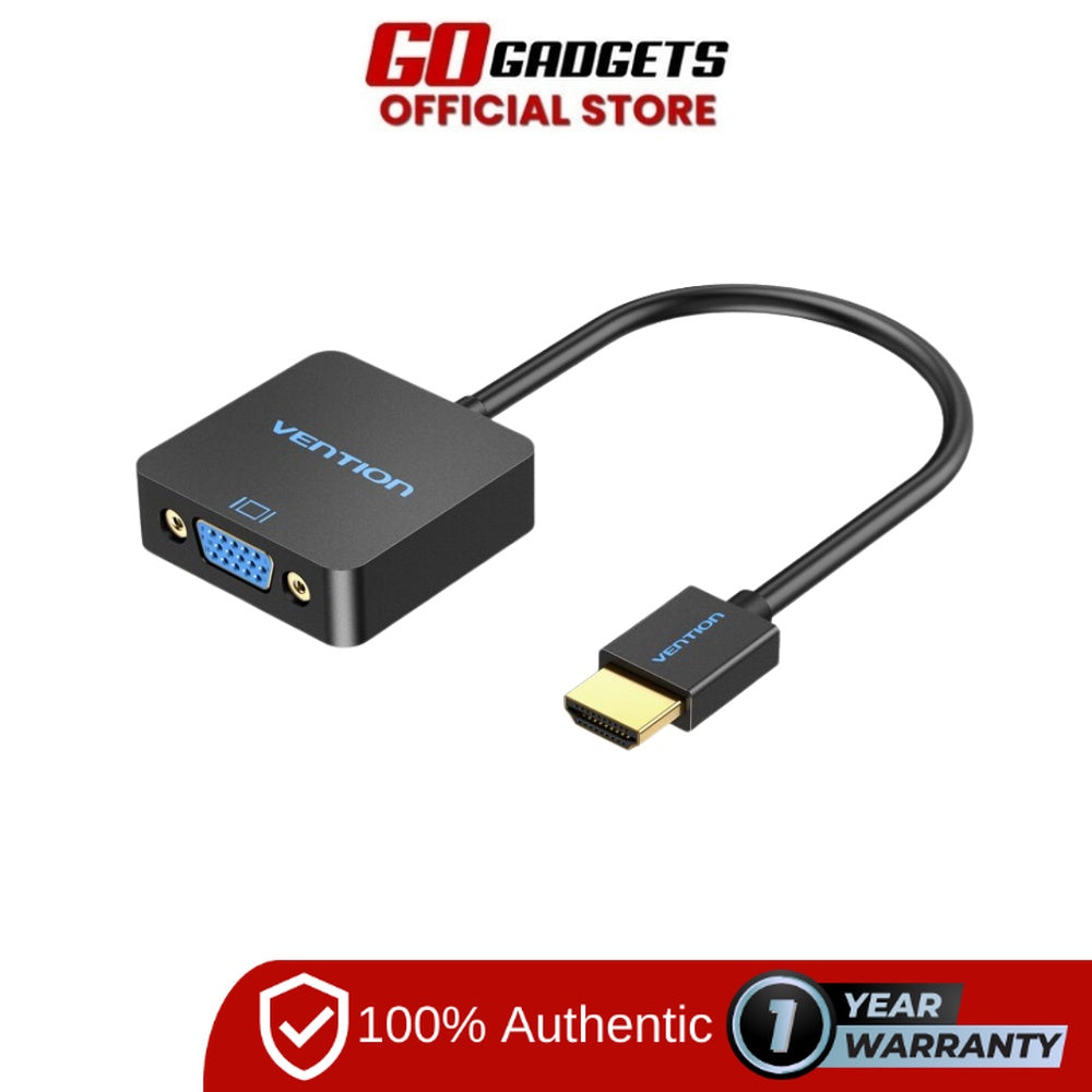 Vention HDMI to VGA Converter/Adapter with Female MicroUSB and Audio Port 0.15m Black ACRBB